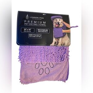 London Fog Pet Drying Towel - Lavender